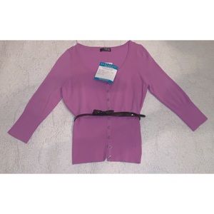 Purchased in Europe | Lavender Buttoned Front Top